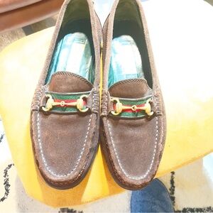 Vintage Gucci Horsebit Loafers – Brown Suede – Men’s 10.5/11 – Excellent